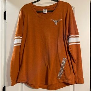 Victoria’s Secret PINK Texas LONGHORNS Sweatshirt ✨ RARE ✨ Tunic Shirt Top